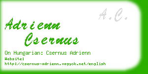 adrienn csernus business card